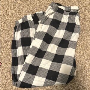 Black and White Checkered Men's Pants